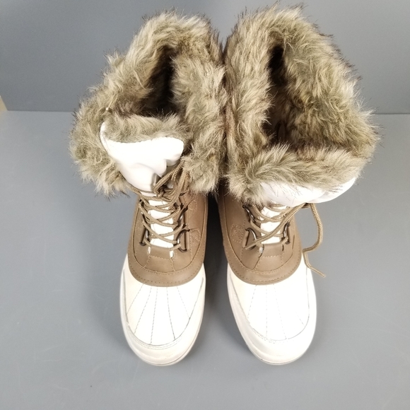 Mix No. 6 Bellet Women's Snow Boots White/Tan Size US-7 - Picture 9 of 13